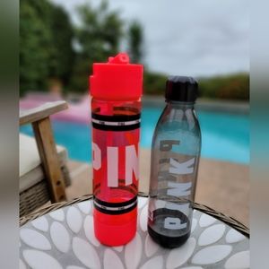 Pair of Victoria's Secret Pink water bottles